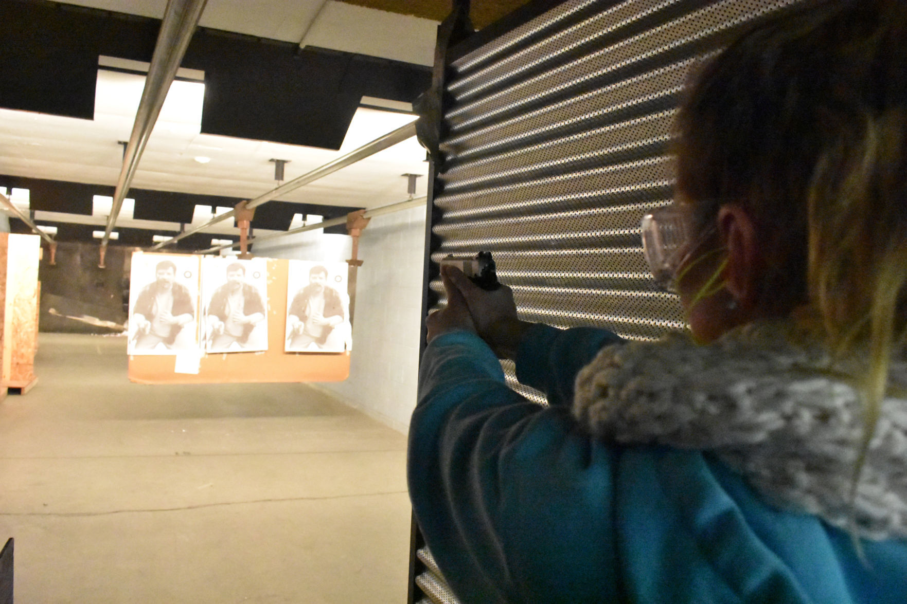 Kirsten King-Vieaux learns to shoot